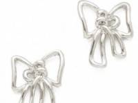 Marc by Marc Jacobs Metal Bow Stud Earrings