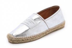 Marc by Marc Jacobs Metallic Slip On Espadrilles