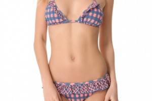 Marc by Marc Jacobs Molly Checks Bikini Top