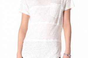 Marc by Marc Jacobs Slubbed Linen Jersey Tee