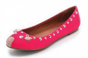 Marc by Marc Jacobs Studded Neon Mouse Flats