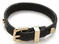 Marc by Marc Jacobs Turnlock Charm Leather Bracelet