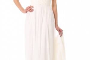 Marchesa Grecian Strapless Sweetheart Gown