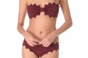 Marysia Swim Honolulu Strapless Zigzag Bikini