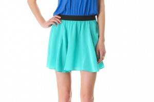 Mason by Michelle Mason Colorblock Tank Dress