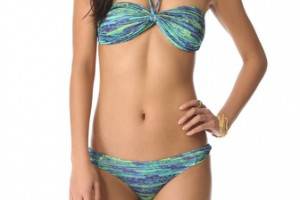 Matthew Williamson Escape Fleck Print Bandeau Bikini Set