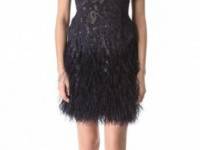 Matthew Williamson Flocked Feather Dress