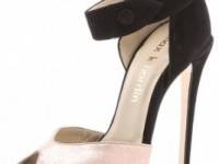 Max Kibardin Iruwa Peep Toe Suede Pumps