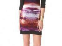 McQ - Alexander McQueen 3/4 Sleeve Print Dress