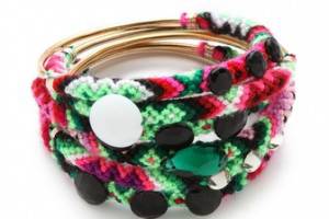 Mercedes Salazar Embellished Friendship Bangle Set