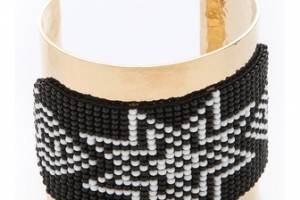 Mercedes Salazar Wide Beaded Cuff