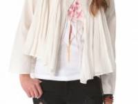 Mes Demoiselles Jade Gauze Embroidered Jacket