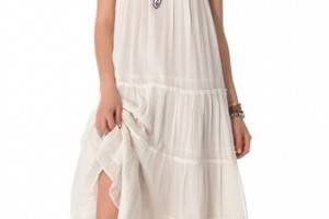 Mes Demoiselles Jess Long Embroidered Dress