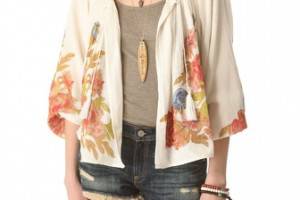 Mes Demoiselles Magda Floral Gauze Jacket