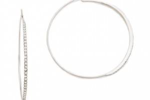 Michael Kors Brilliance Pave Hoop Earrings