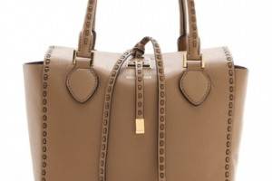 Michael Kors Collection Miranda Leather Stitch Tote