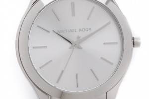 Michael Kors Silver Slim Runway Watch