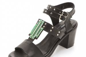 Miista Maggie Glass Detail Sandals