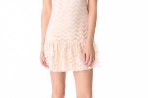 Milly Chevron Tulle Dress