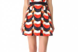 Milly Isabelle Scallop Print Dress