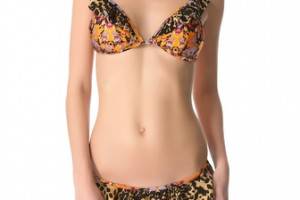 MINKPINK Celine Ruffle Bikini Top