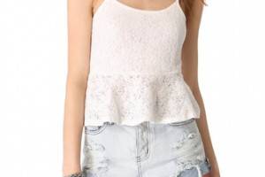 MINKPINK Rosemary Peplum Camisole