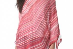 Missoni Striped Knit Poncho