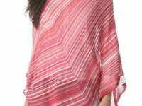 Missoni Striped Knit Poncho