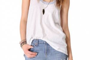 MONROW Contrast Oversized Tank