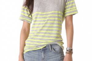 MONROW Cuff Sleeve Tee