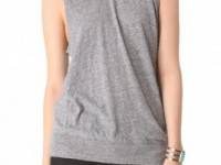 MONROW Granite Jersey Sleeveless Hoodie