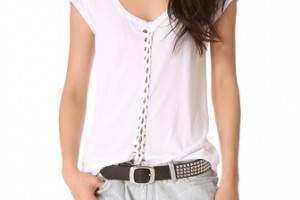 MONROW Novelty Braided Tee