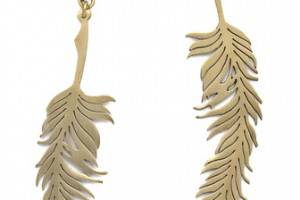 Monserat De Lucca Feather Earrings