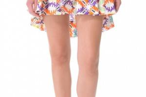 MSGM Tribal Hi Lo Skirt