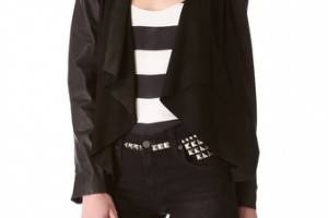 Muubaa Louis Draped Biker Jacket