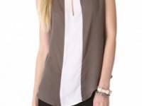 Myne Sleeveless Keyhole Blouse