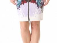 Nicholas Digi Floral Denim Skirt