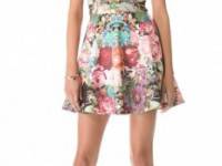 Nicholas Tapestry Print Scuba Skater Dress