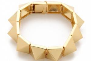 Noir Jewelry Pyramid Stud Bracelet