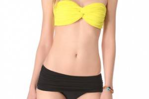 Norma Kamali Johnny D Bandeau Bikini Top