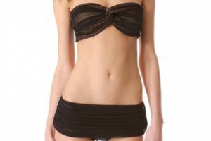 Norma Kamali Mesh Johnny D Bikini Top