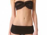 Norma Kamali Mesh Johnny D Bikini Top