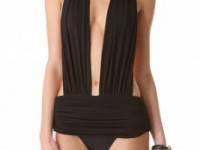 Norma Kamali Mio Halter One Piece Swimsuit