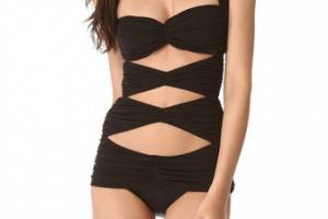 Norma Kamali Peek-A-Boo One Piece Swimsuit