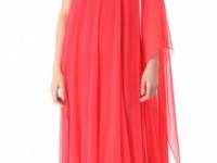 Notte by Marchesa One Shoulder Caftan Gown