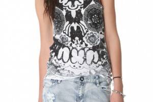 One Teaspoon Skull Lace Ryder Tank