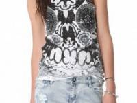 One Teaspoon Skull Lace Ryder Tank