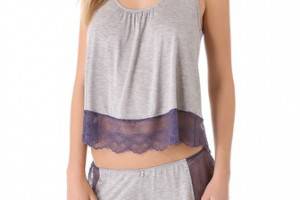 Only Hearts Venice Cropped Keyhole Tank