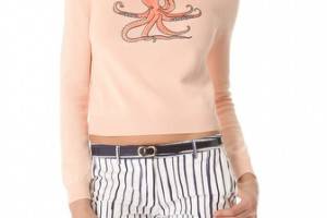 Opening Ceremony Octopus Patch Sweater