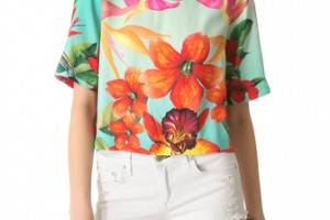 Osklen Flower Print Blouse